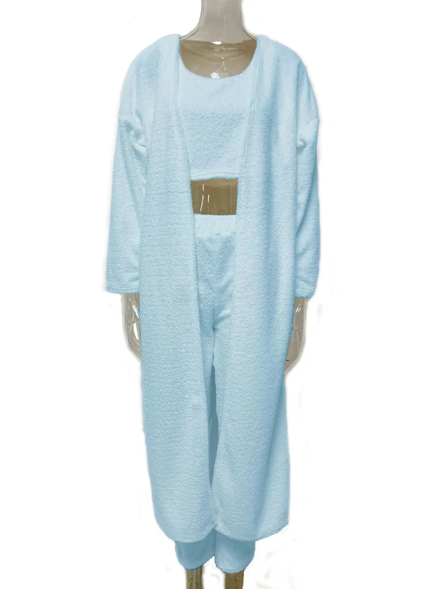 3 - Piece Fuzzy Fleece Loungewear Set - Nexivet