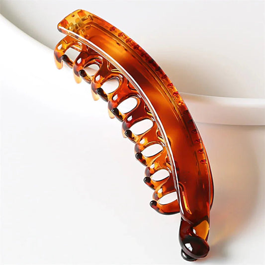 Frosted Solid Color Banana Hair Clips – Fashion Ponytail Barrettes & Hair Claws for Women - Nexivet